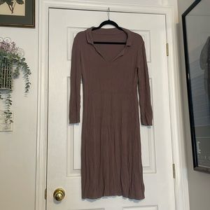 Casual long sleeve lounge dress